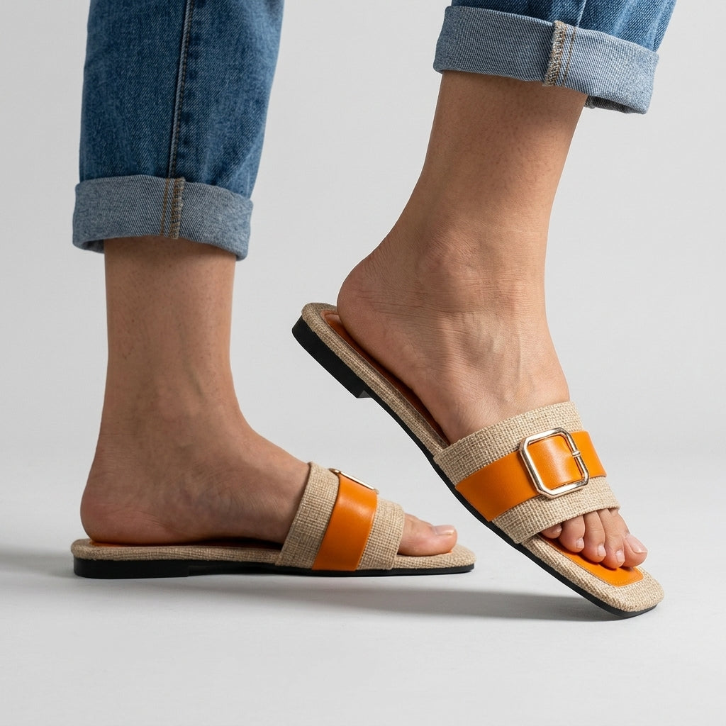 Mara Buckle Slides