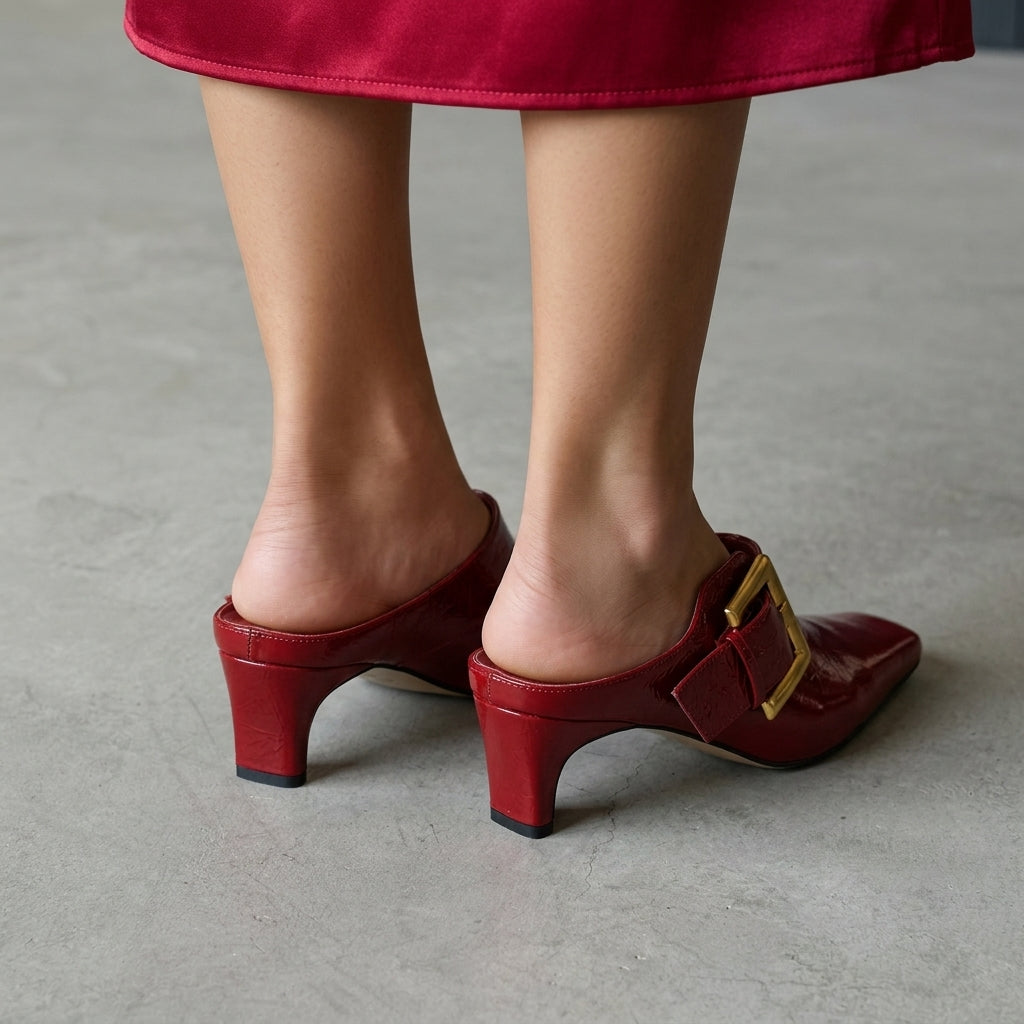 Vera Buckle Mules