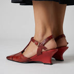 Lana T-Strap Wedges