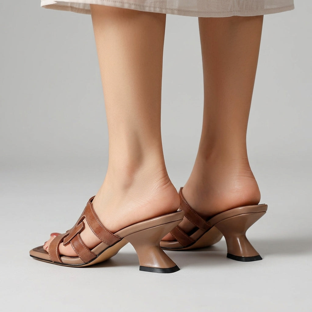 Bianca Leather Heels