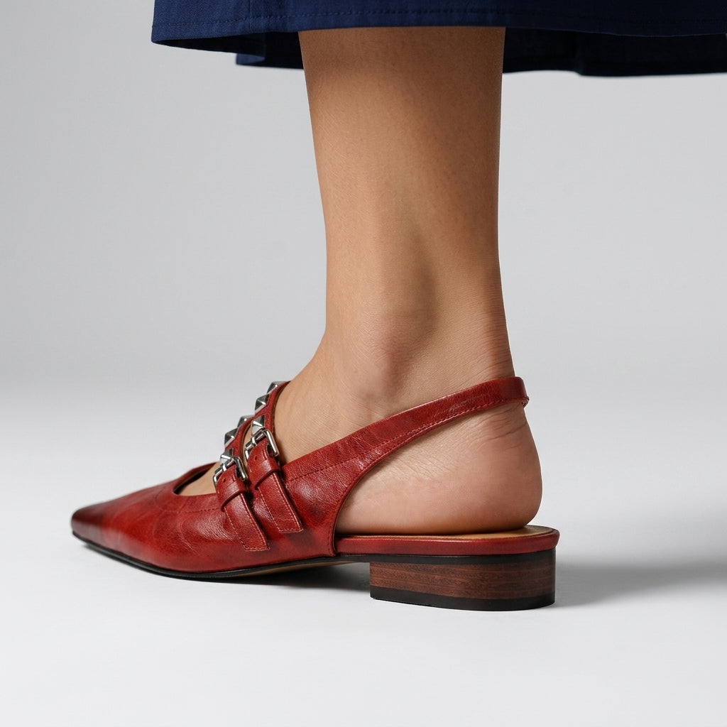 Mara Studded Slingback Flats