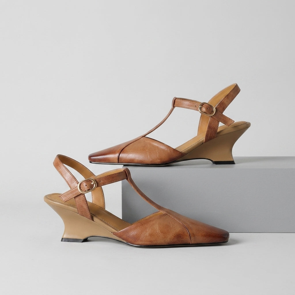 Lana T-Strap Wedges
