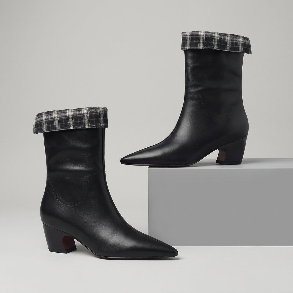 Presley Leather Mid Boots