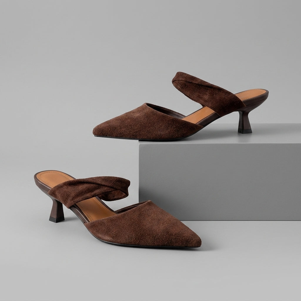 Selene Suede Mules