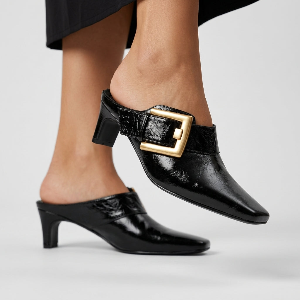 Vera Buckle Mules