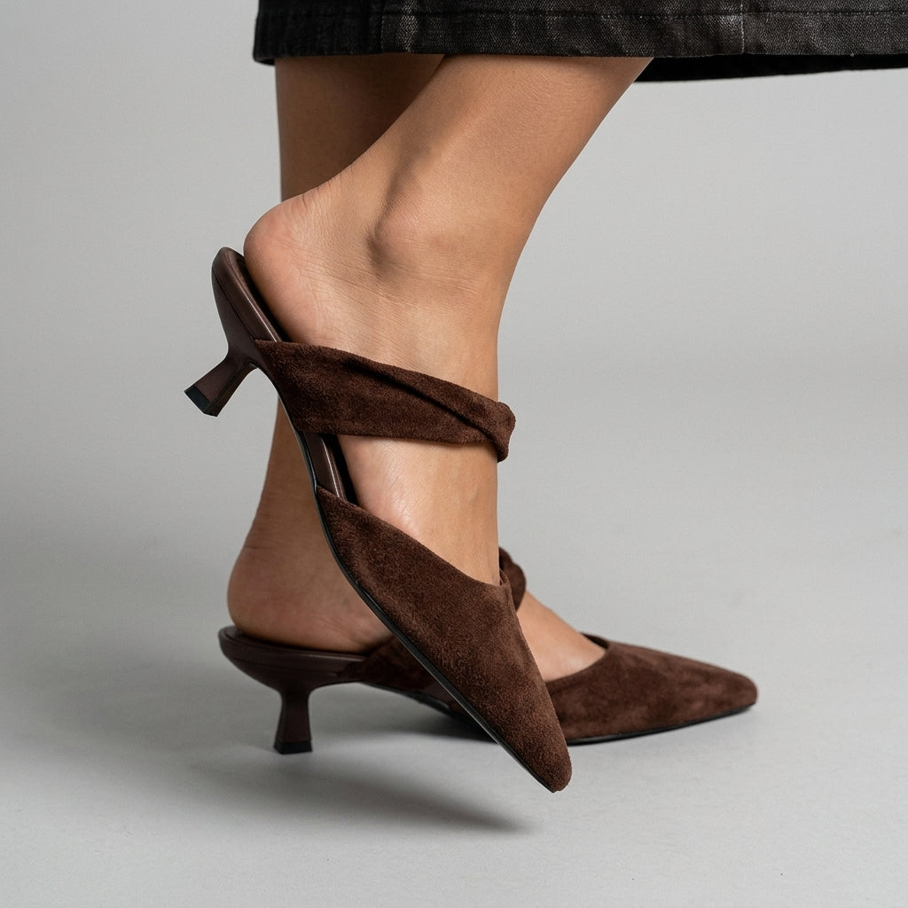 Selene Suede Mules
