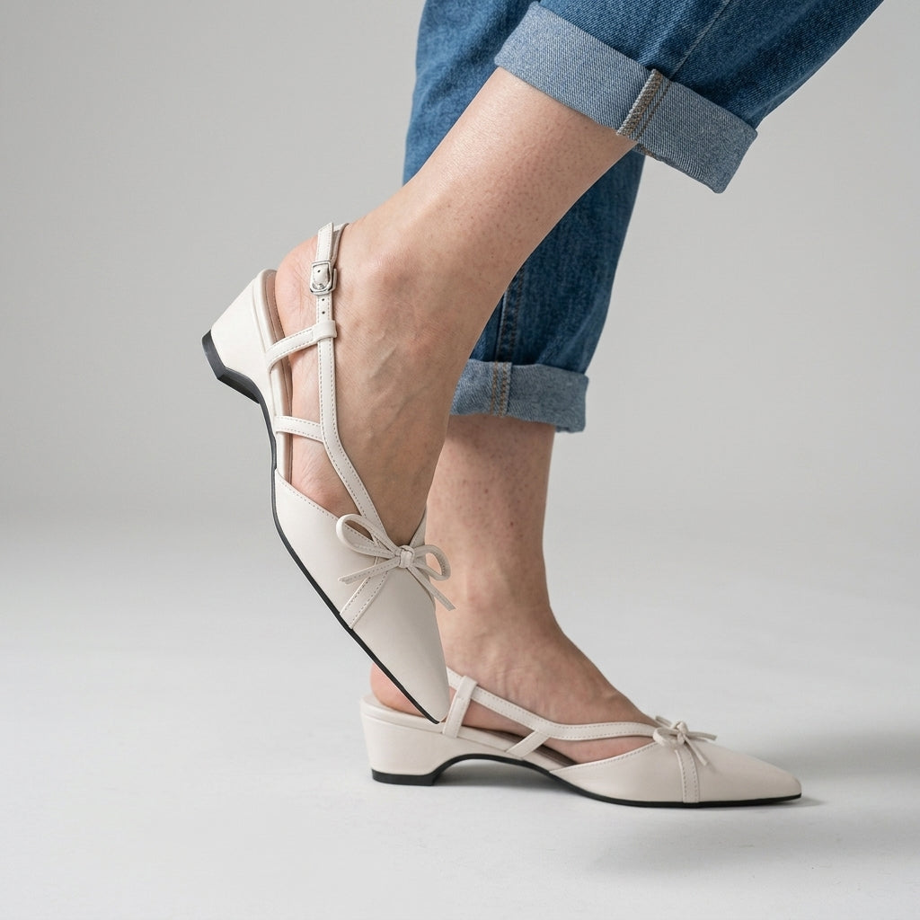 Lana Bow Slingbacks