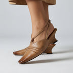 Pamela Pleated Wedges