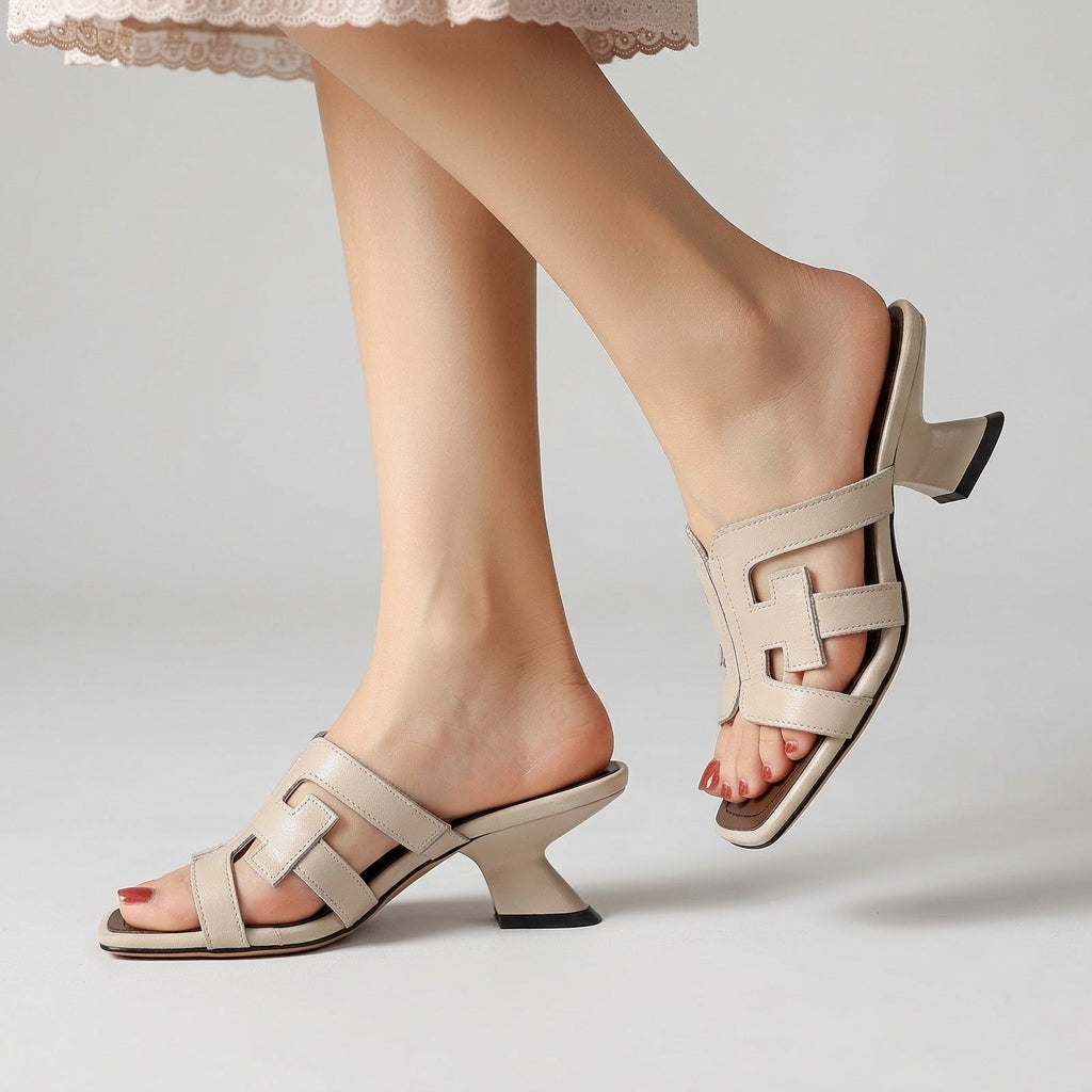 Bianca Leather Heels