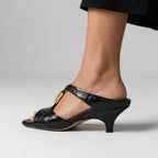 Celeste Kitten Heel Mules