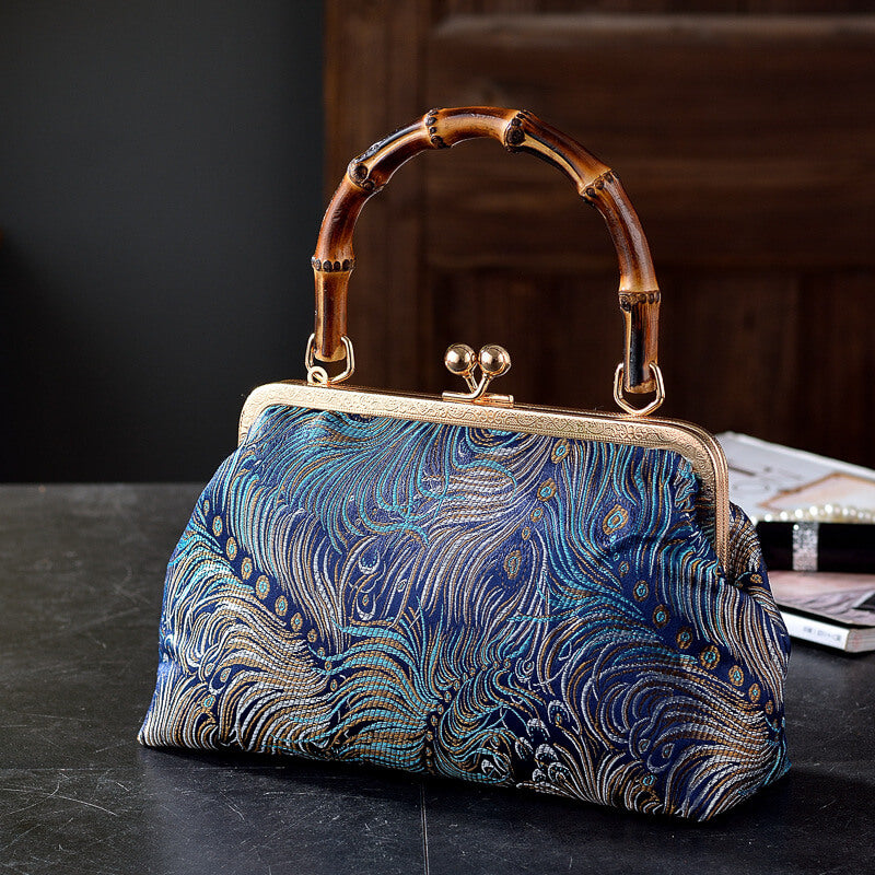 Zaria Bamboo Handle Bag