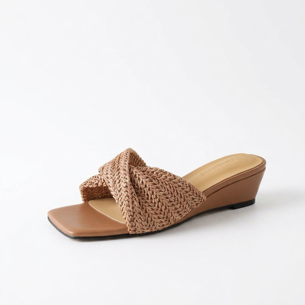 Isla Woven Wedge Slides