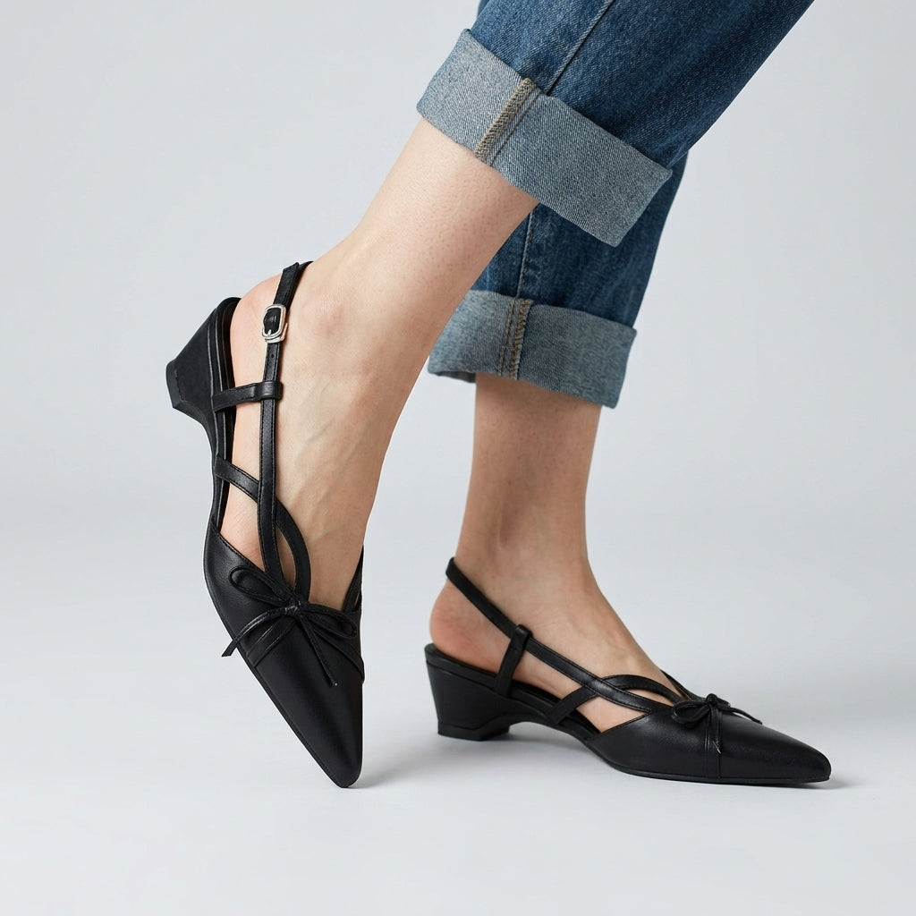 Lana Bow Slingbacks
