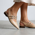 Mara Studded Slingback Flats