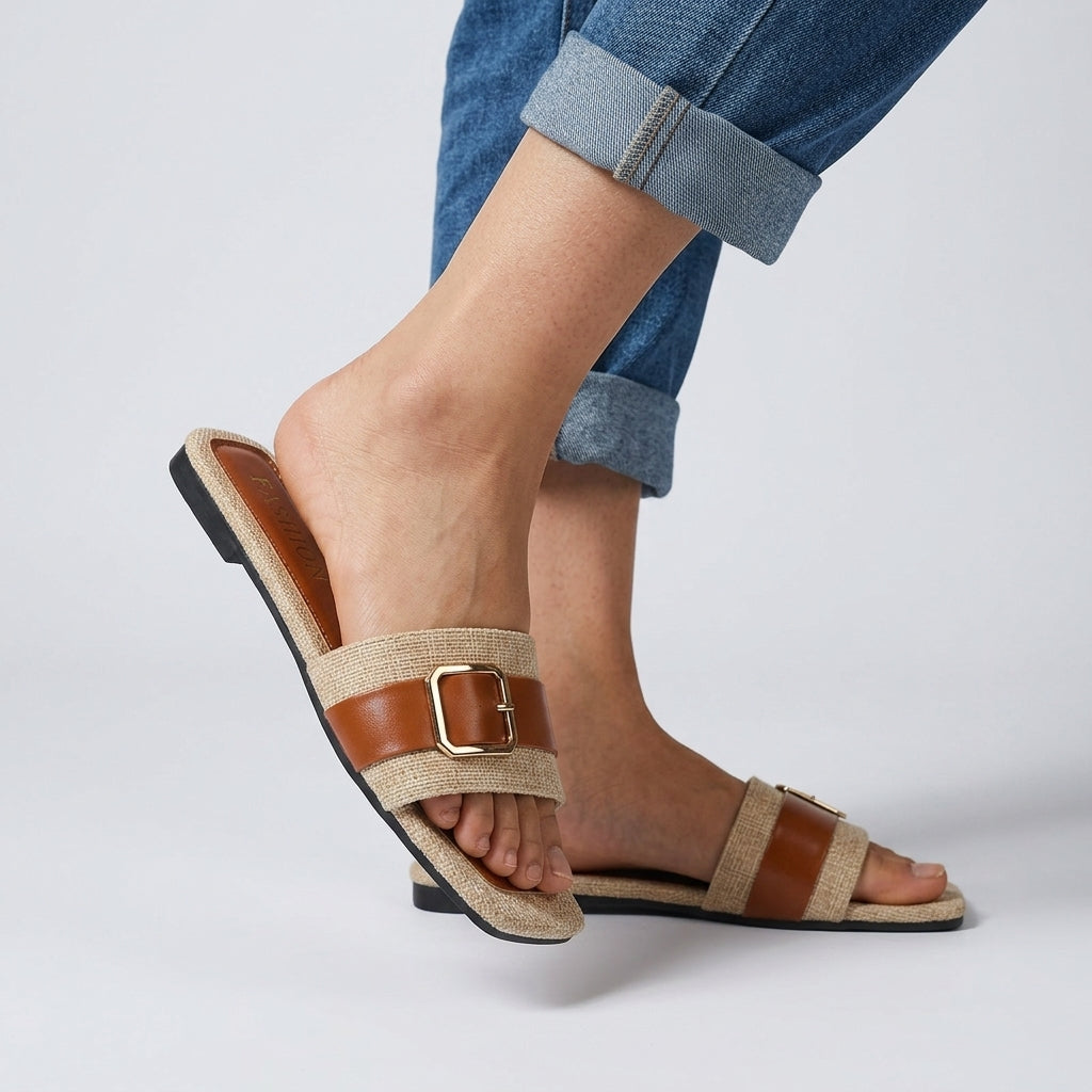 Mara Buckle Slides