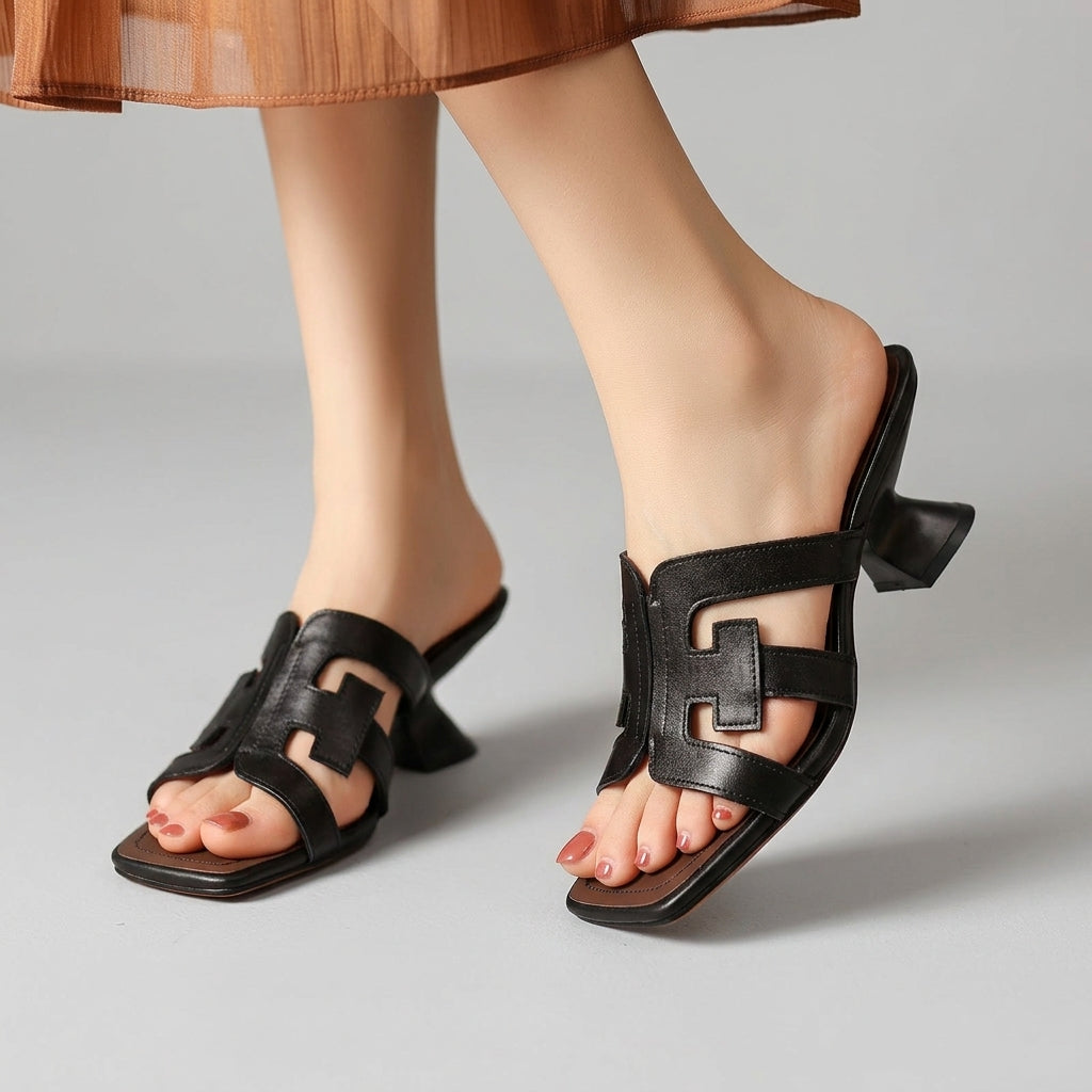Bianca Leather Heels
