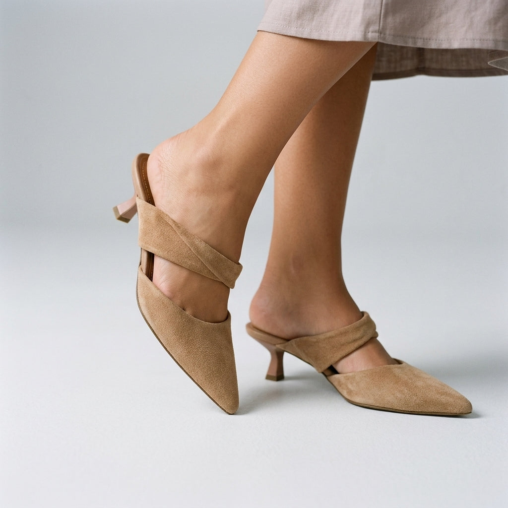 Selene Suede Mules