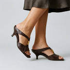 Celeste Kitten Heel Mules