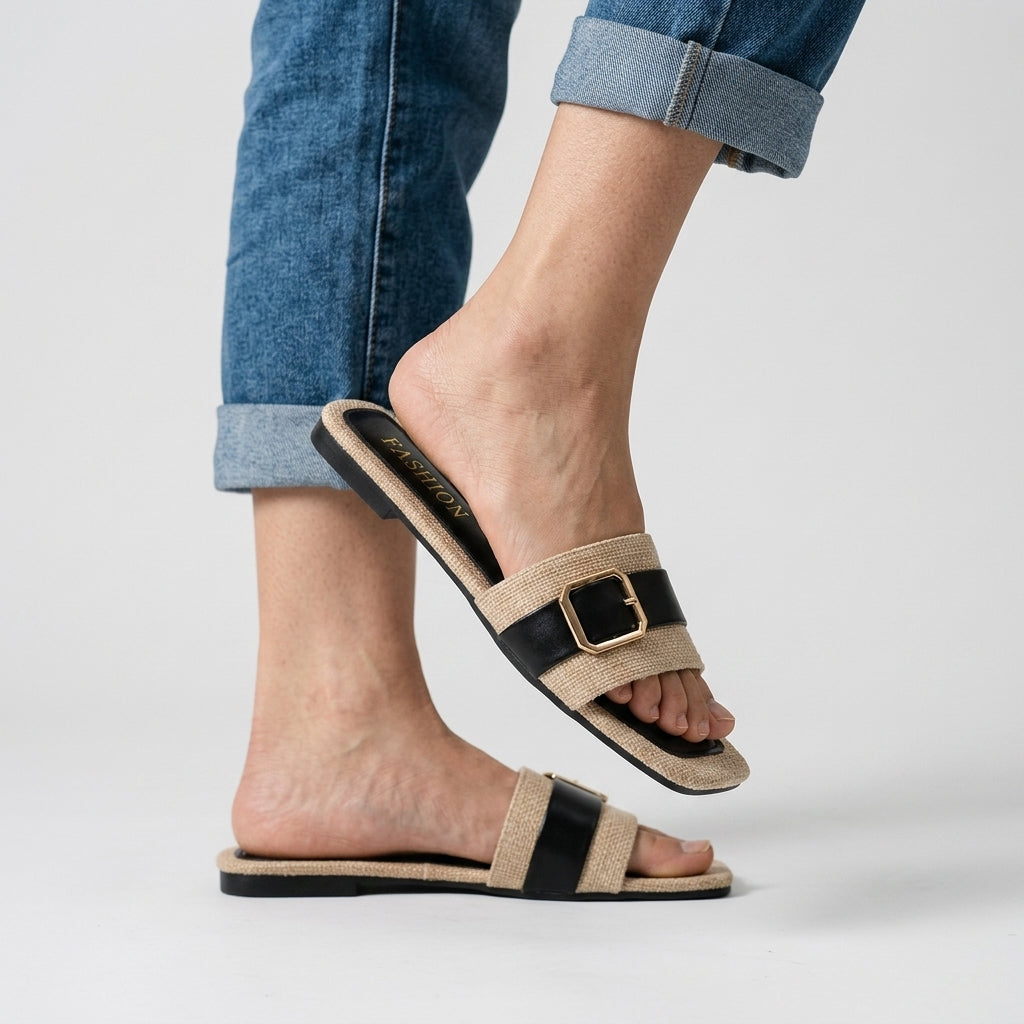 Mara Buckle Slides