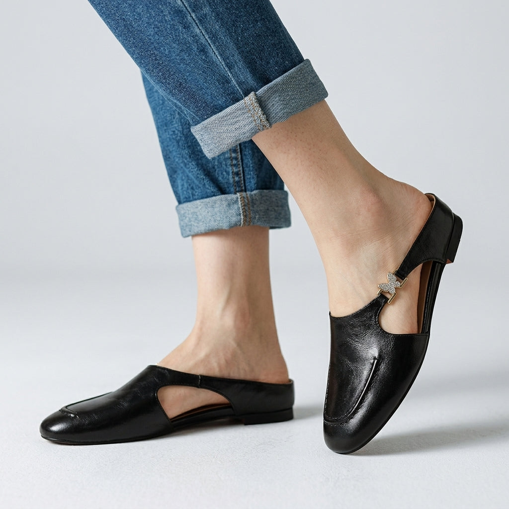 Stella Butterfly Mules