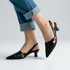 Reva Woven Slingback Heels