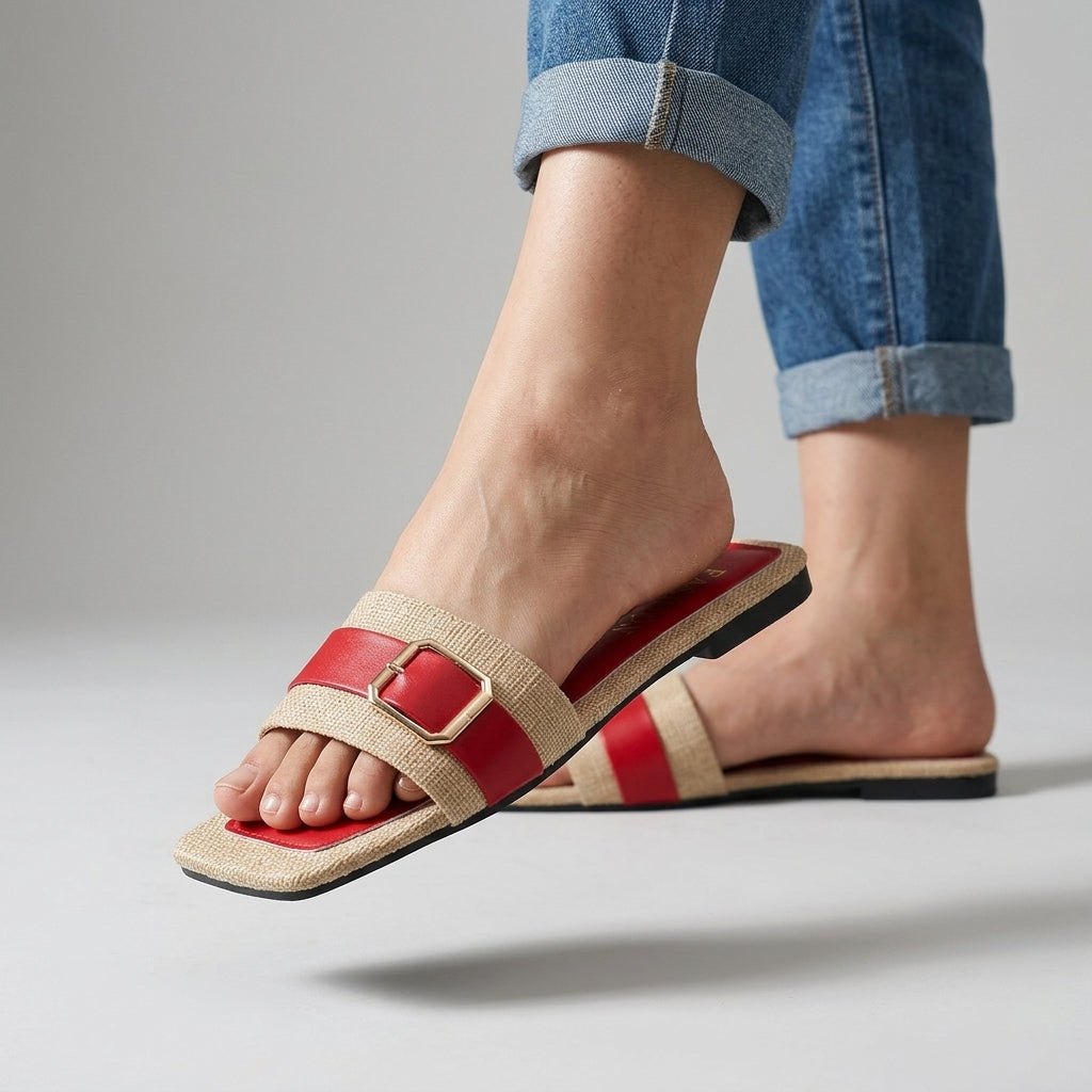 Mara Buckle Slides
