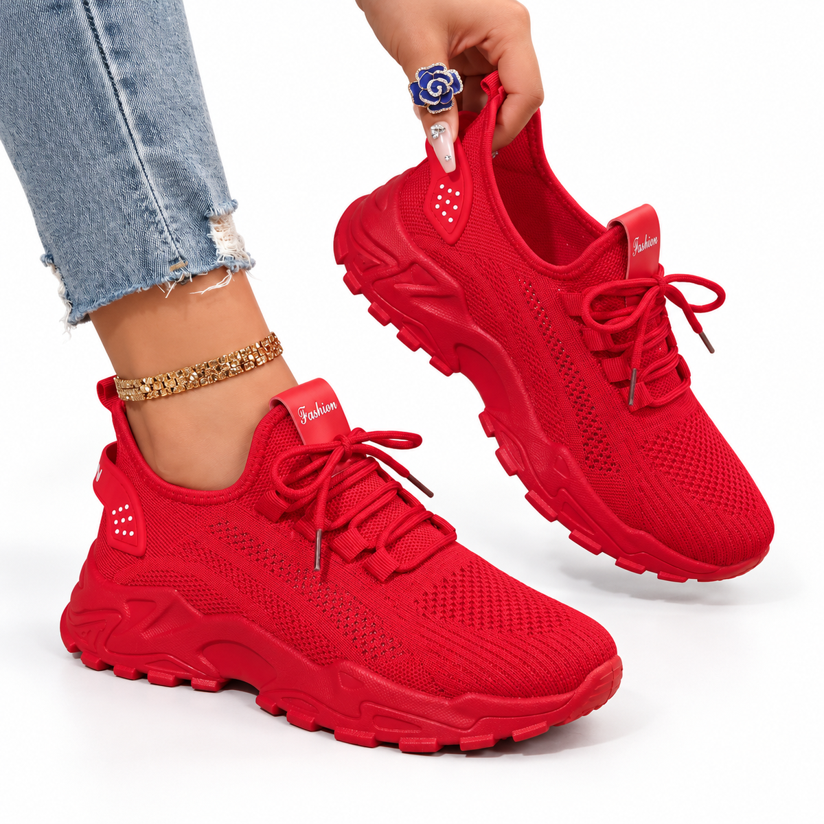 Knit Support Sneakers