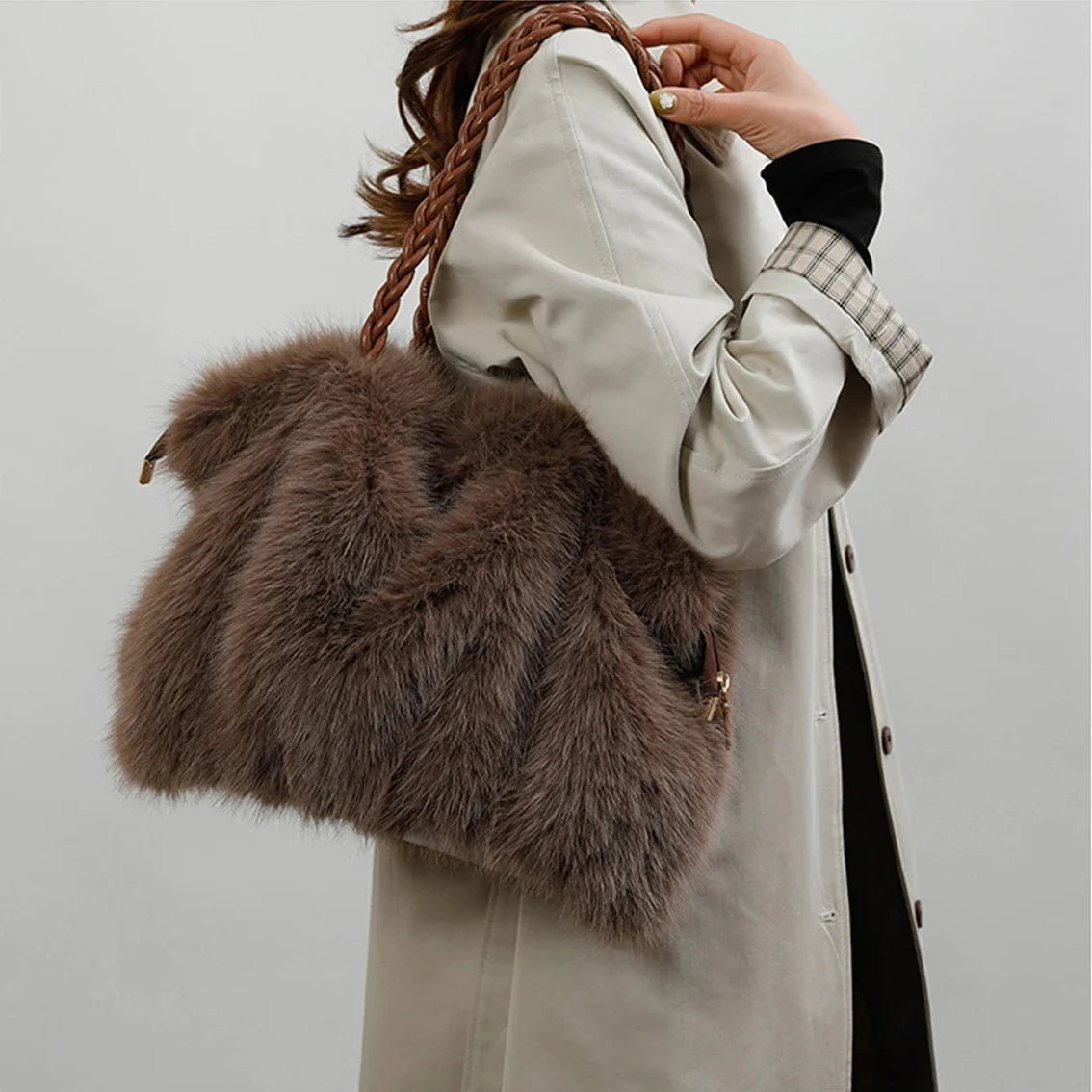 Melanie Fur Tote