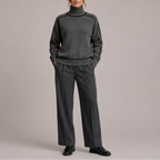 Contrast Trim Turtleneck