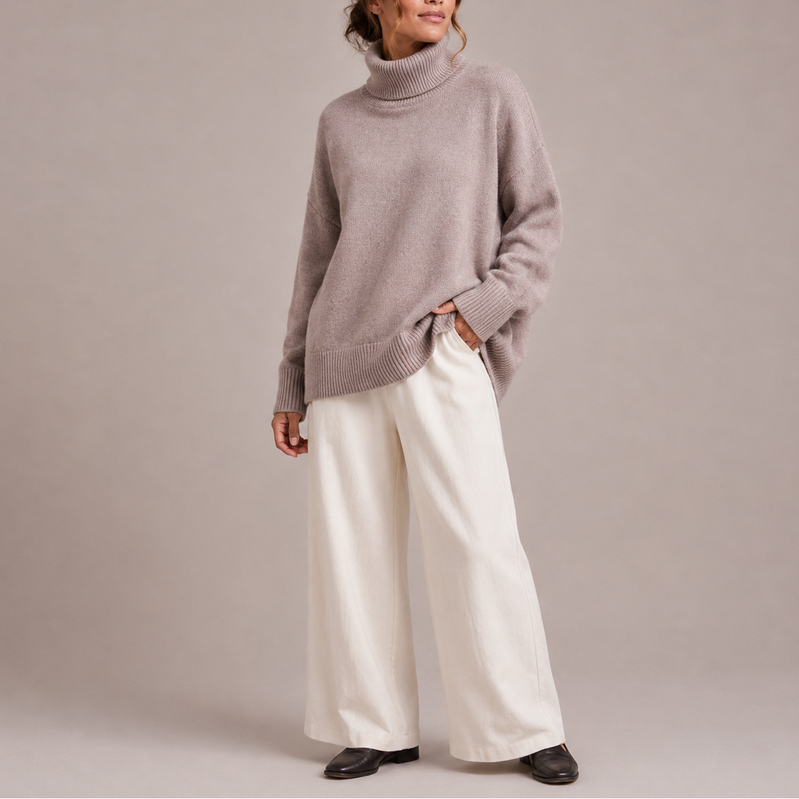 Oversized Turtleneck Sweater