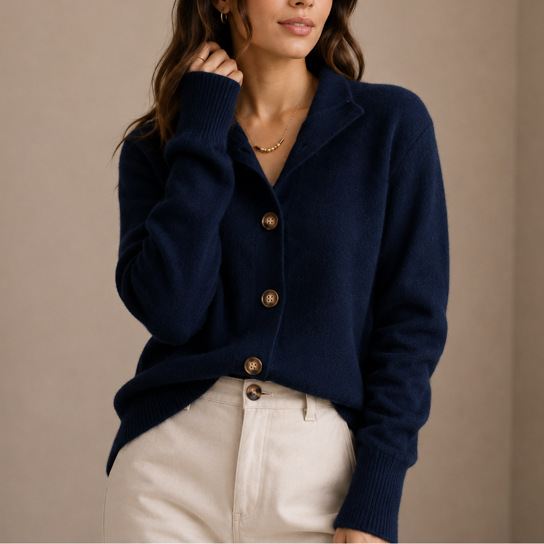 Collared Knit Cardigan