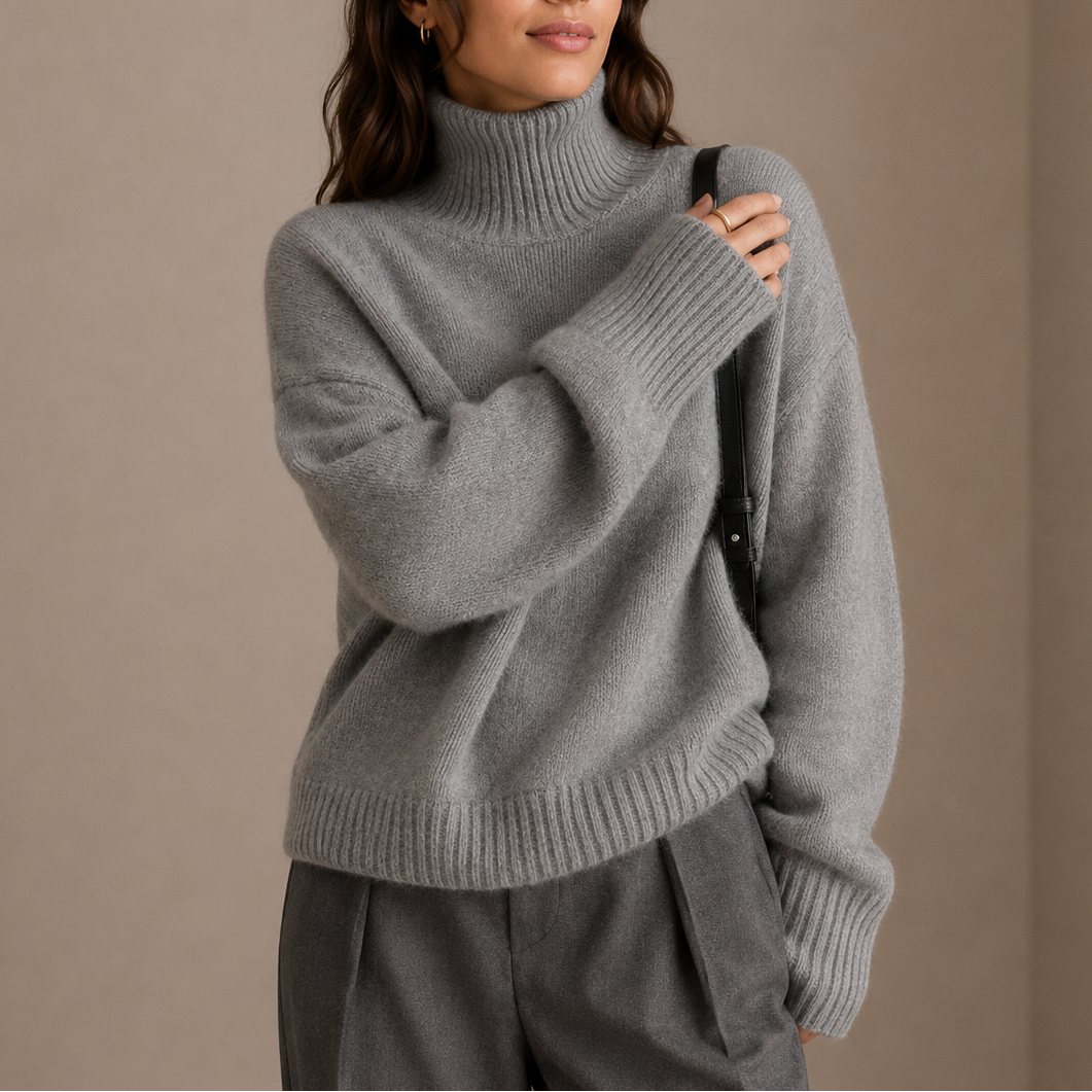 Relaxed Turtleneck Sweater
