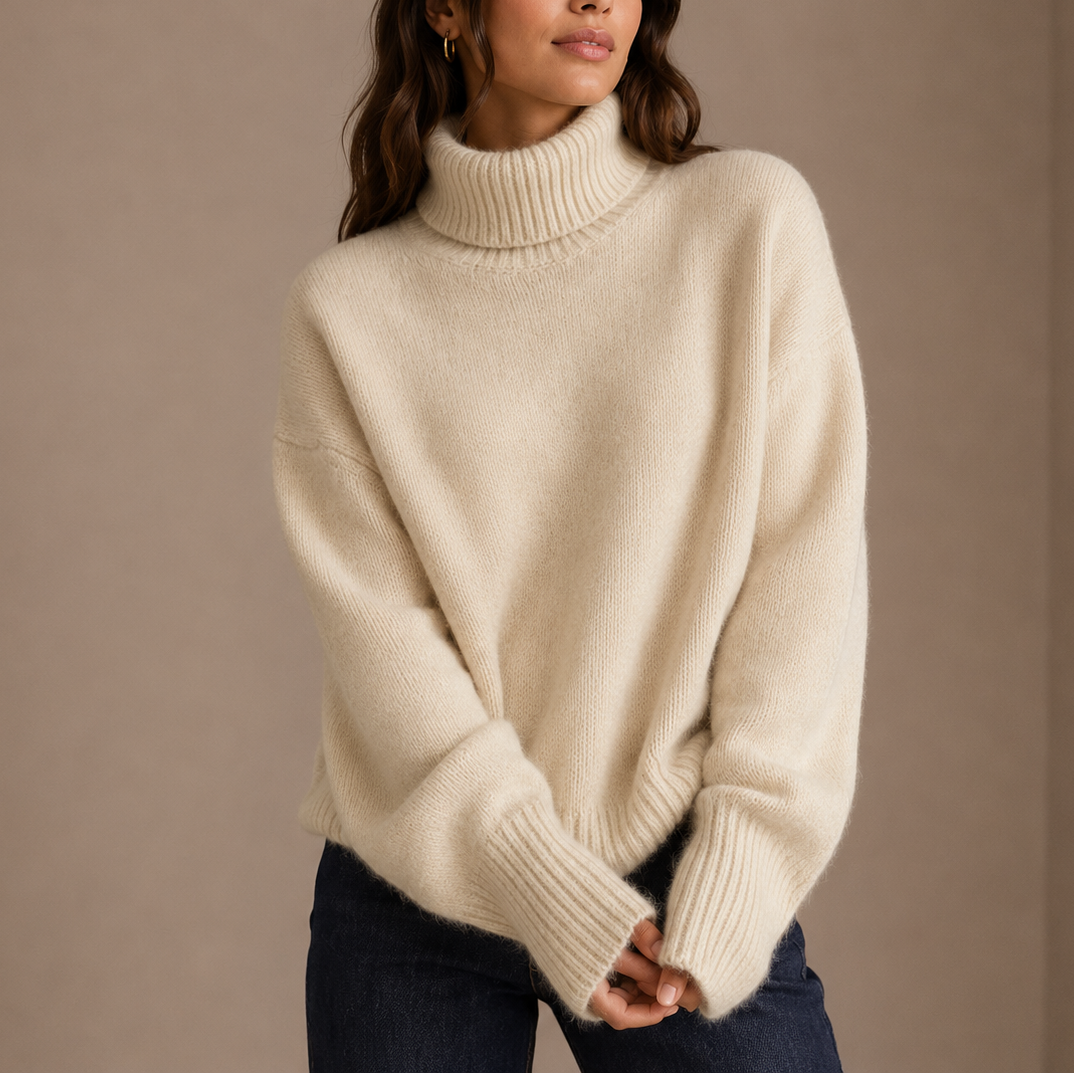 Relaxed Turtleneck Sweater