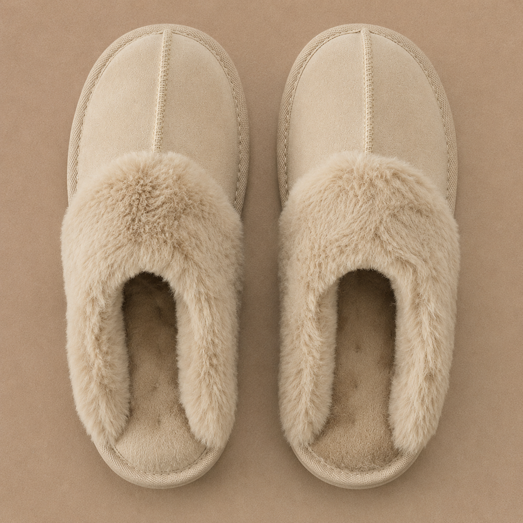 Suede Mule Slippers