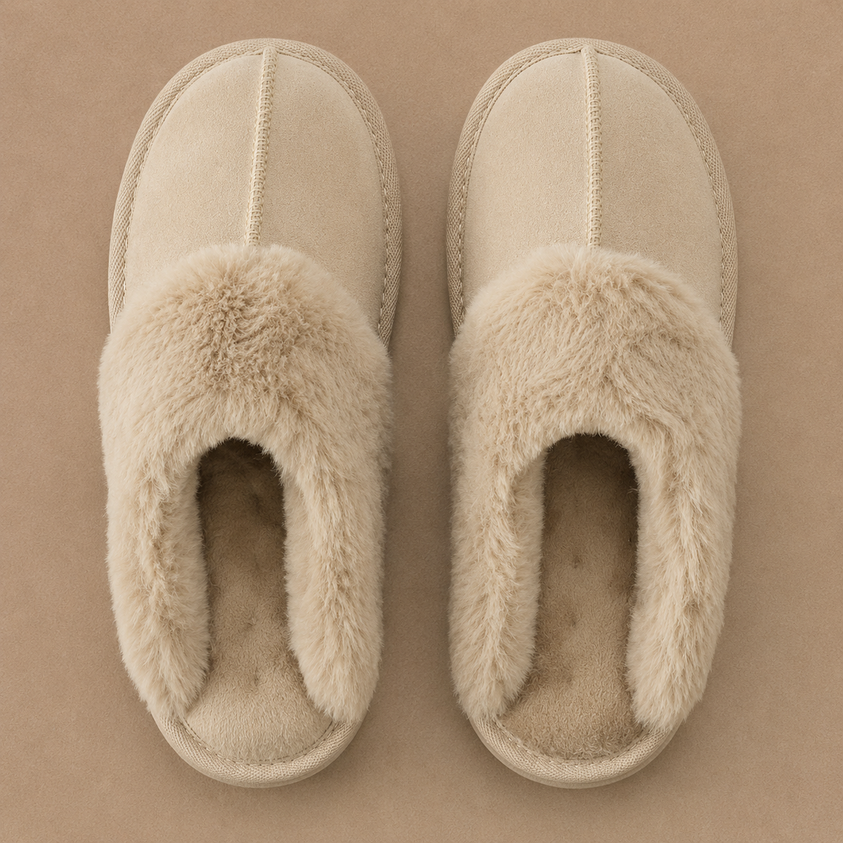 Suede Mule Slippers