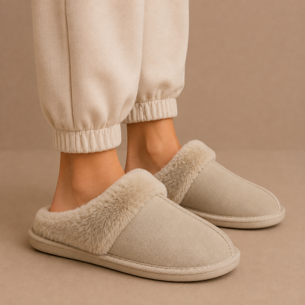 Suede Mule Slippers