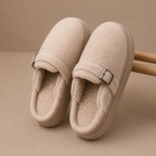 Buckle Fleece Slippers