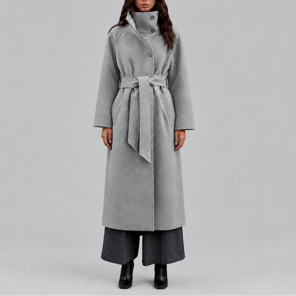 Belted Wrap Wool Coat