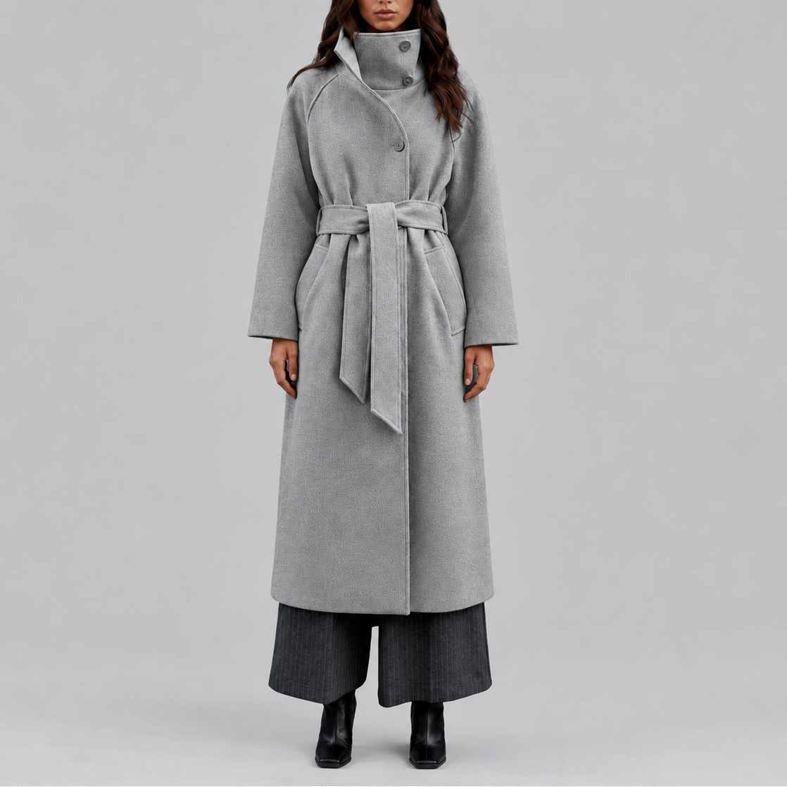 Belted Wrap Wool Coat