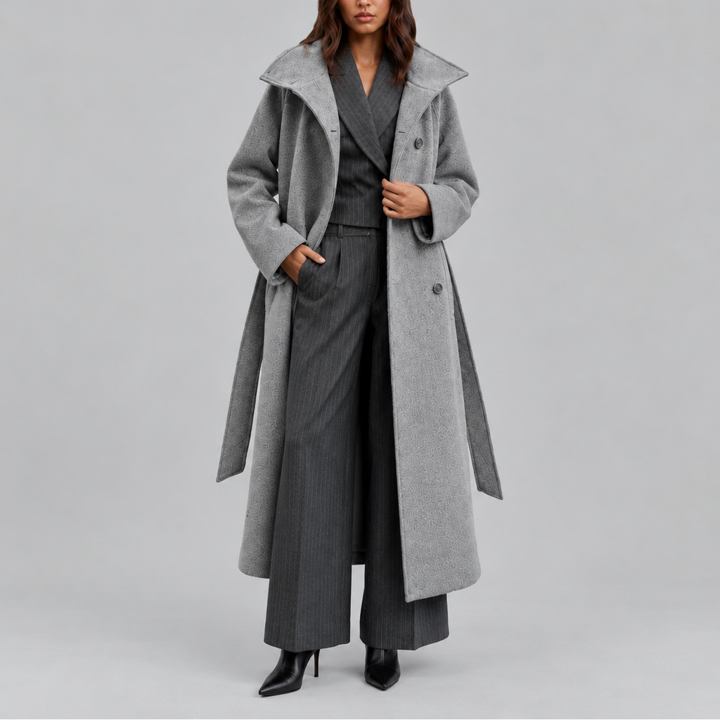 Belted Wrap Wool Coat