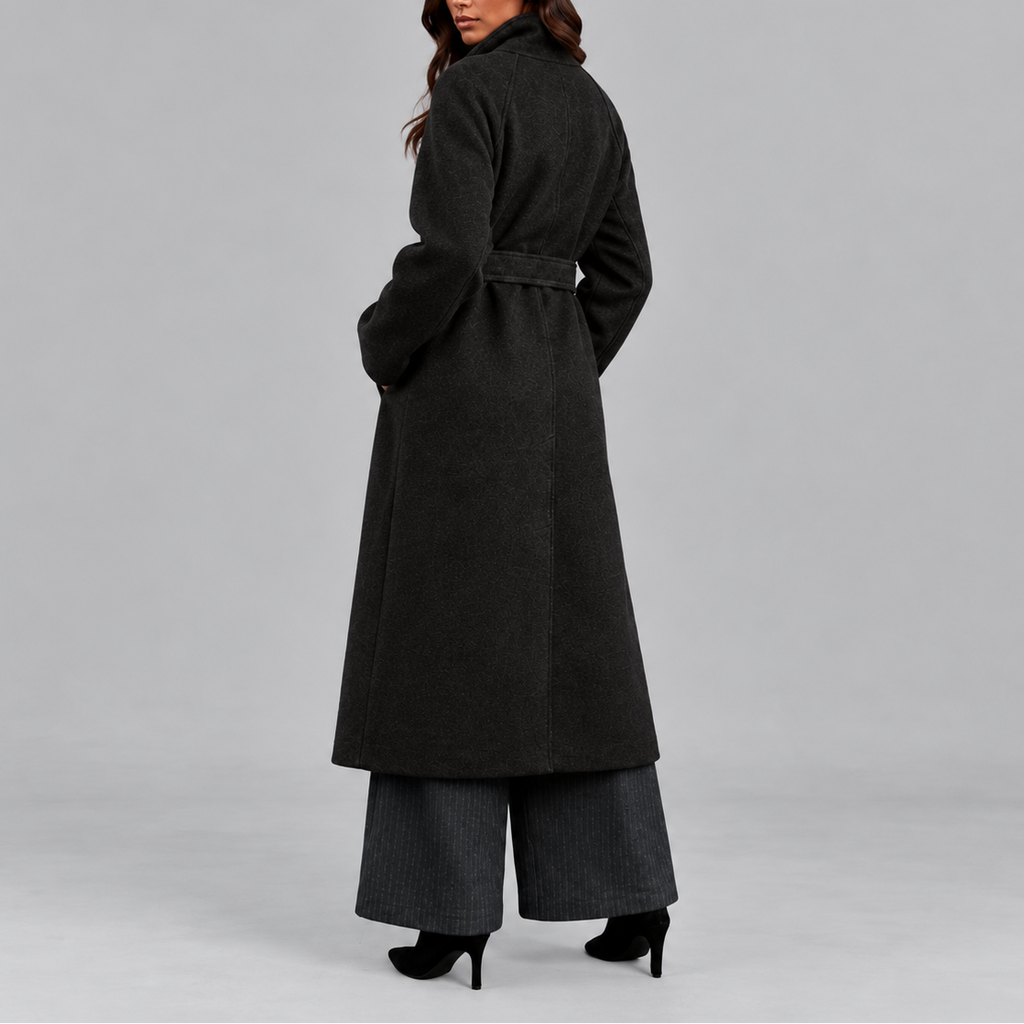 Belted Wrap Wool Coat