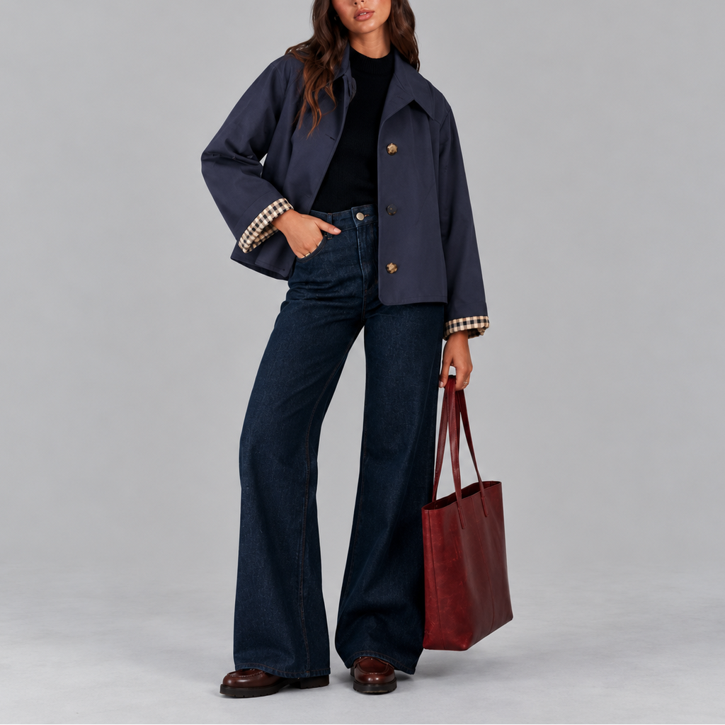 Cropped Trench Jacket