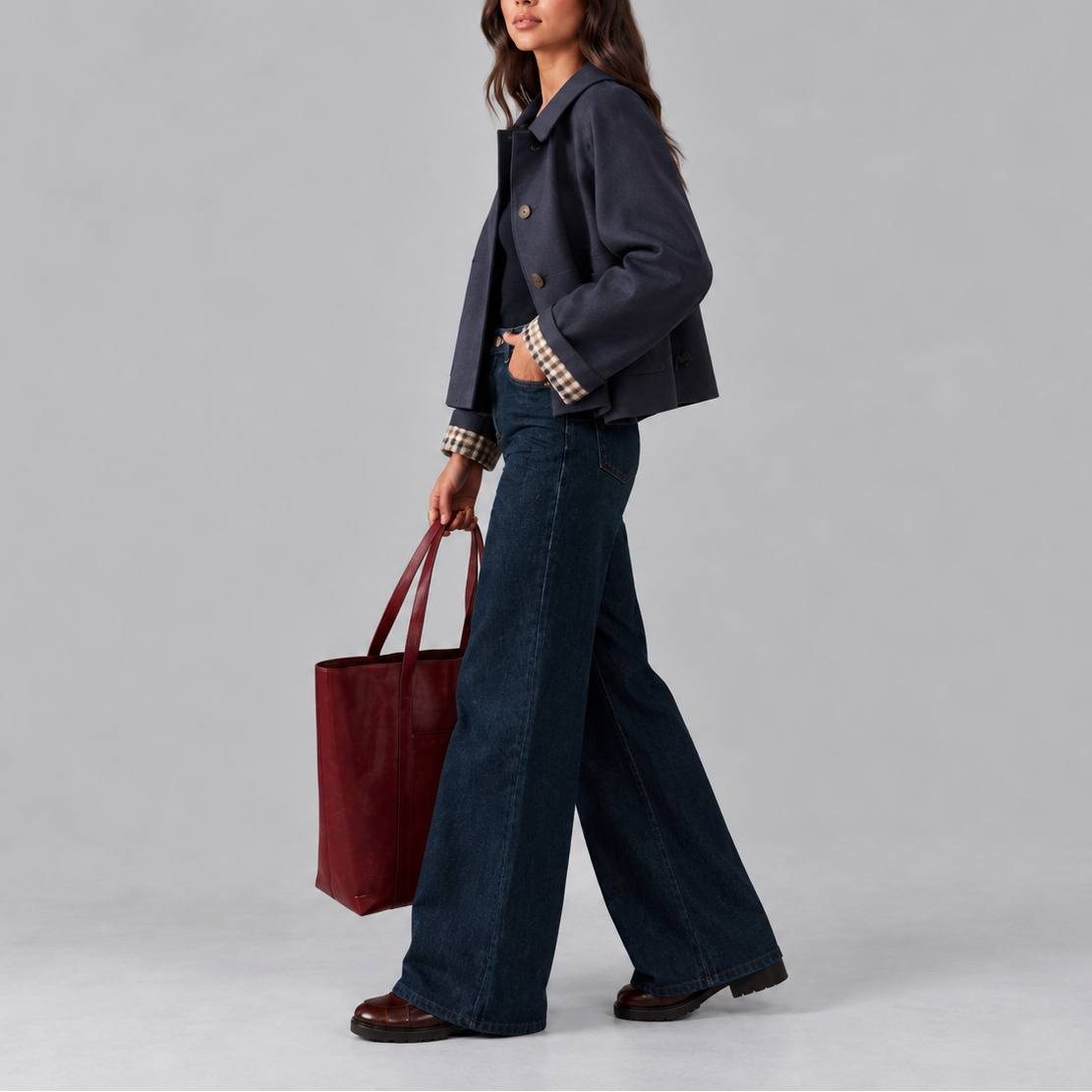 Cropped Trench Jacket