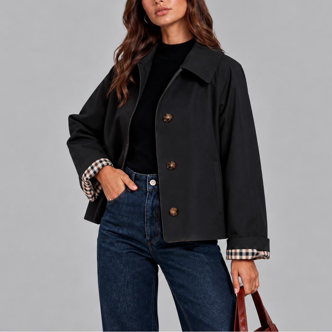 Cropped Trench Jacket