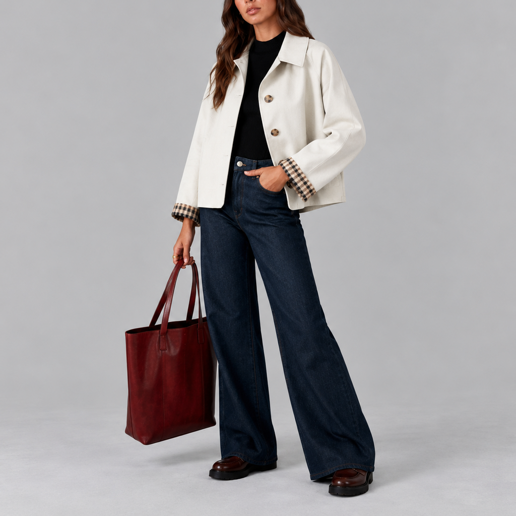 Cropped Trench Jacket