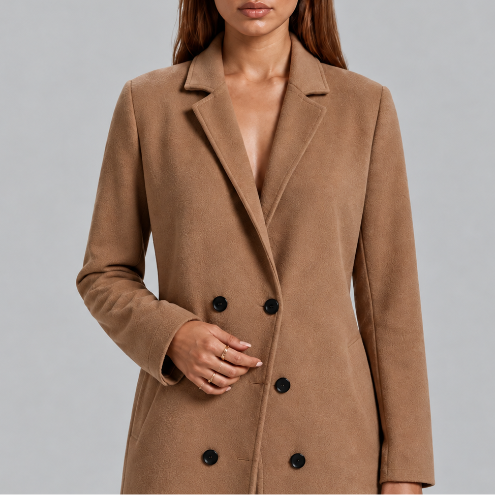 Double-Breasted Long Coat