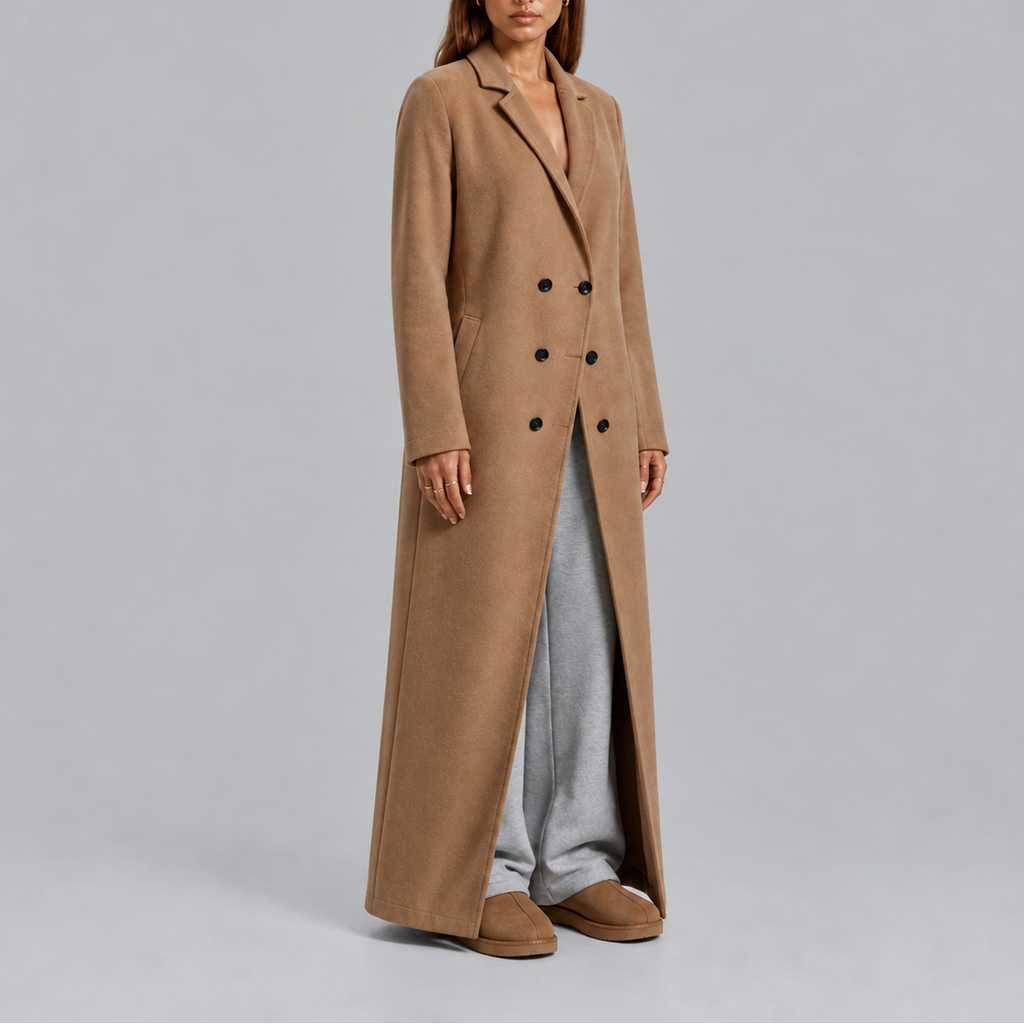 Double-Breasted Long Coat