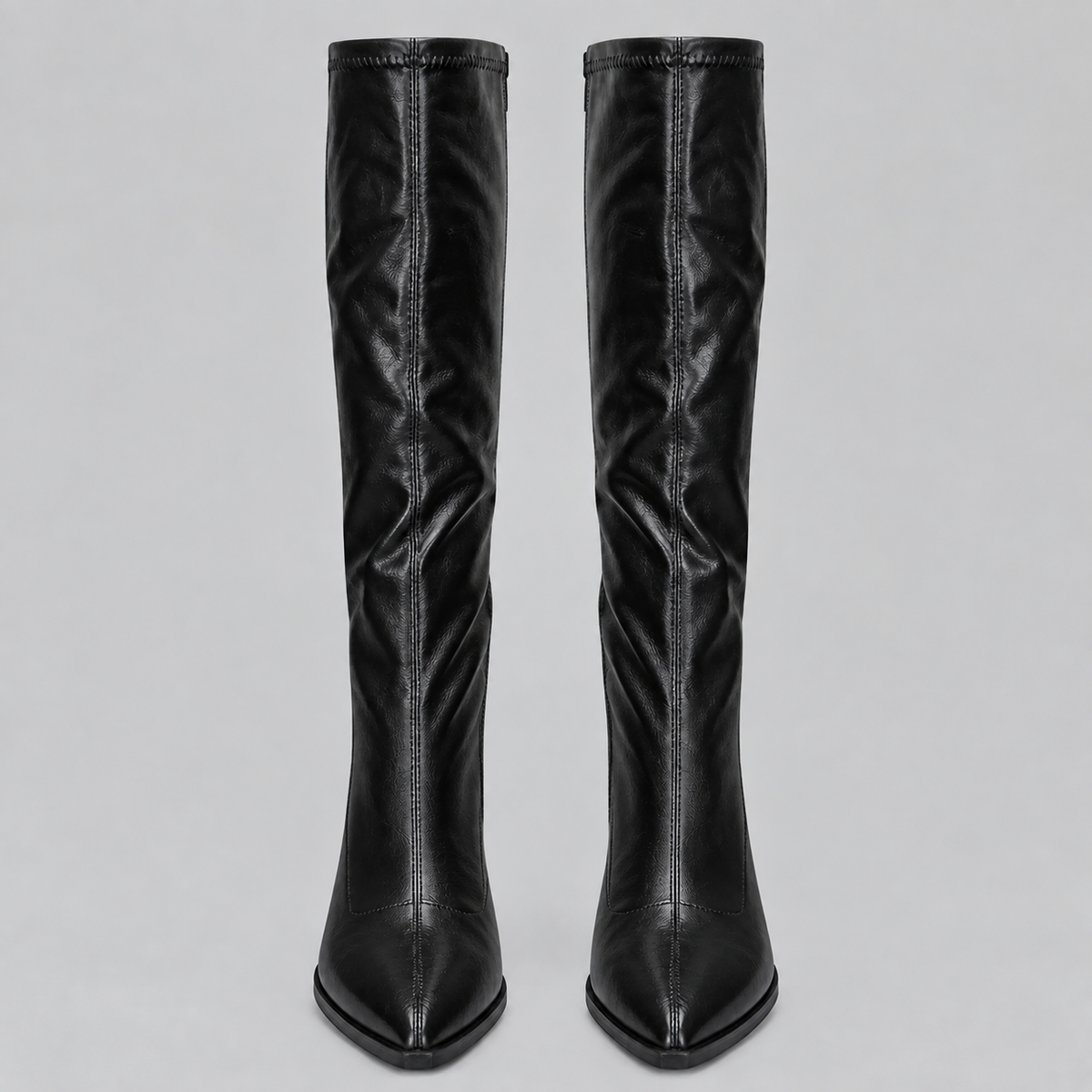 Pointed Knee-High Boots