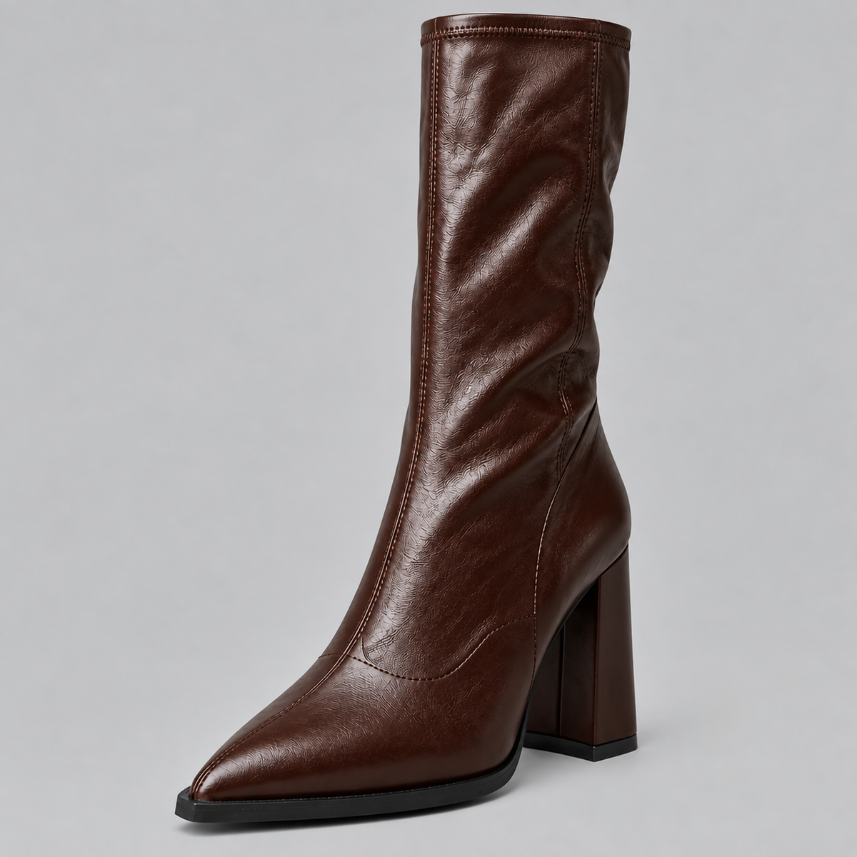 Pointed Knee-High Boots