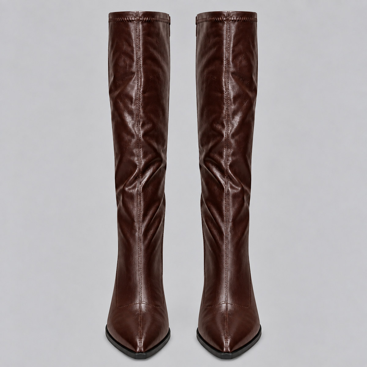 Pointed Knee-High Boots